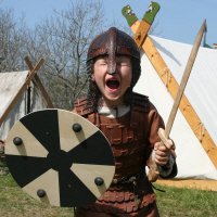 Jongetje als viking